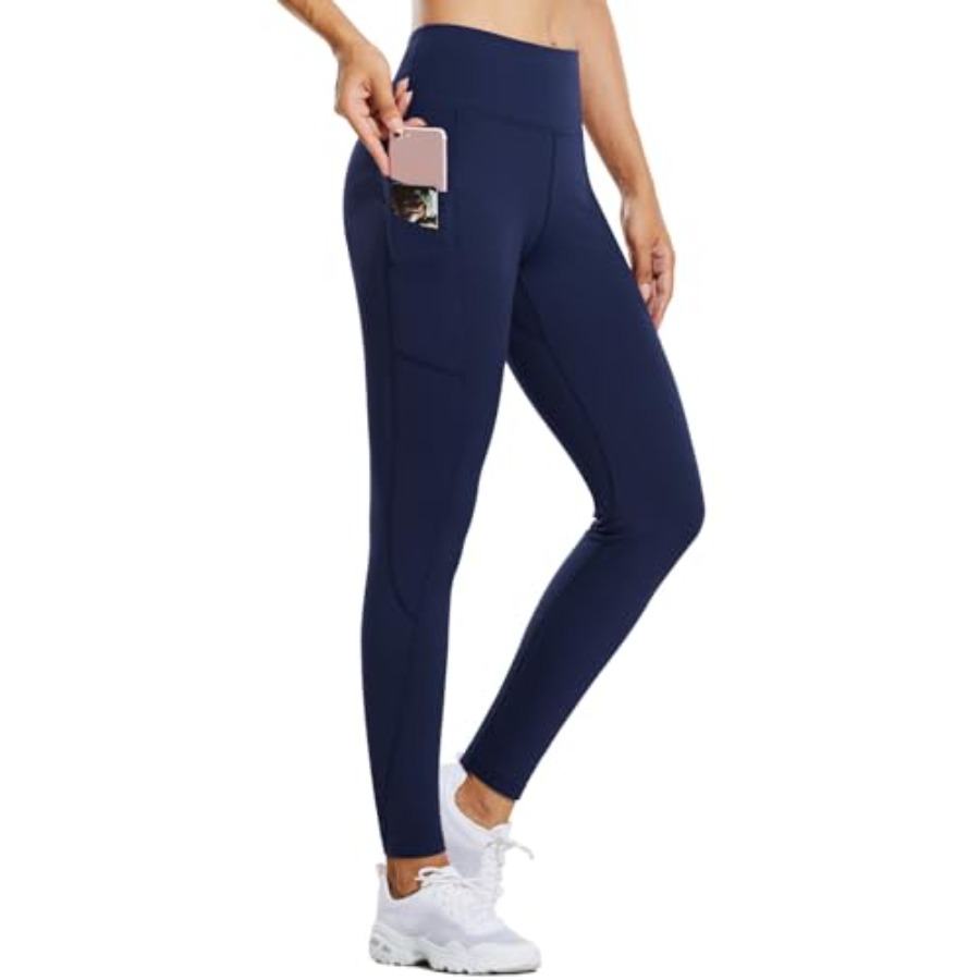 Running Gear In Winter - Women's Fleece Lined Leggings Water Resistant