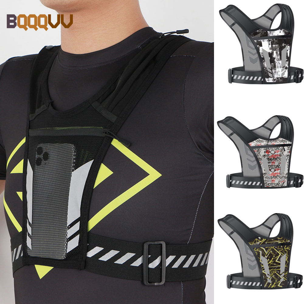 Running Gear Essential - Reflective Running Vest with Phone Holder