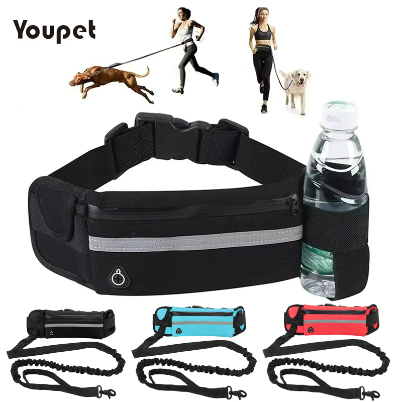 Running Gear Belt - Dog Running Waist Leash Nylon Pet