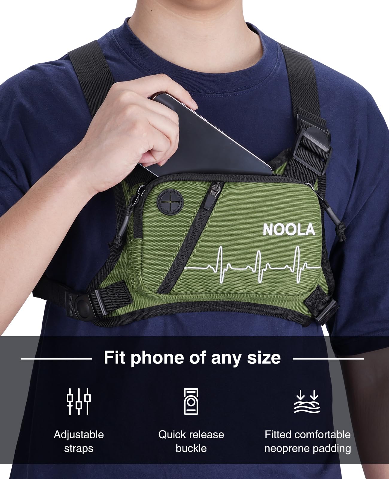 Chest Pack Running Vest Reflec - Running Gear Bag For Men avis et prix