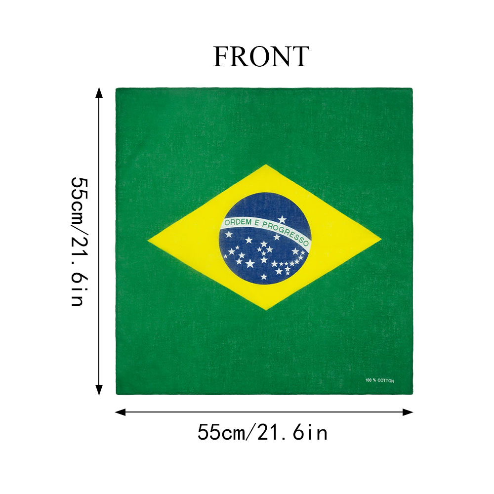 100% Cotton Flag of Brazil Ban - Running Gear Essential avis et prix