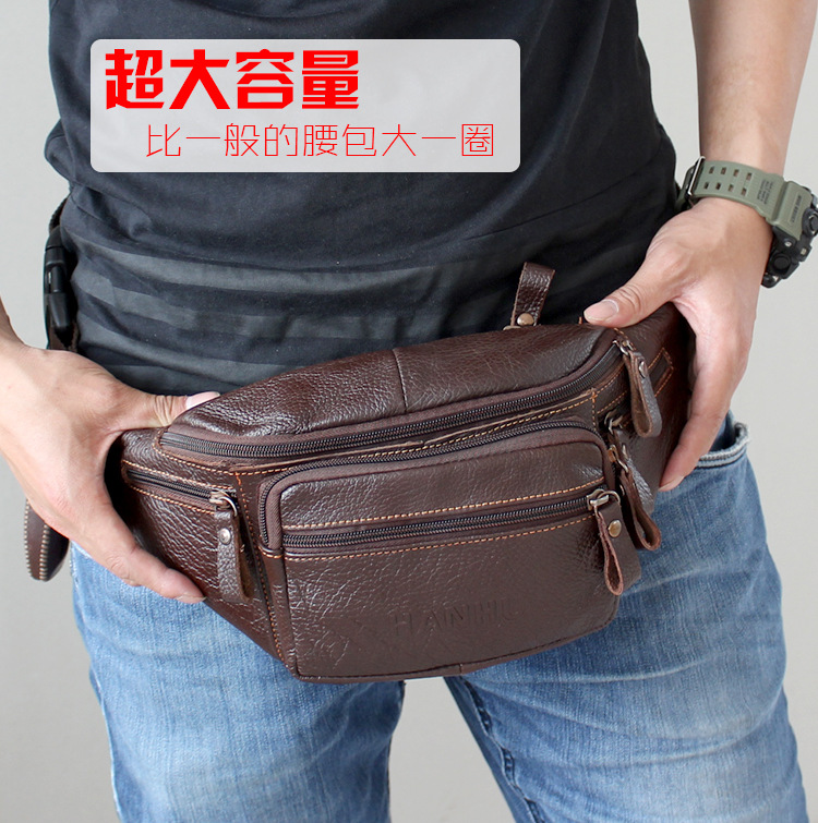 Genuine Cowhide Leather Waist  - Running Gear Belt avis et prix