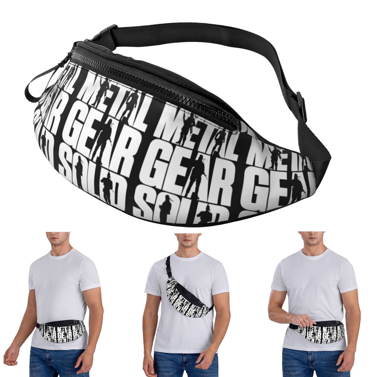 Crossbody Waist Bag Metal Gear - Running Gear Bag For Men avis et prix