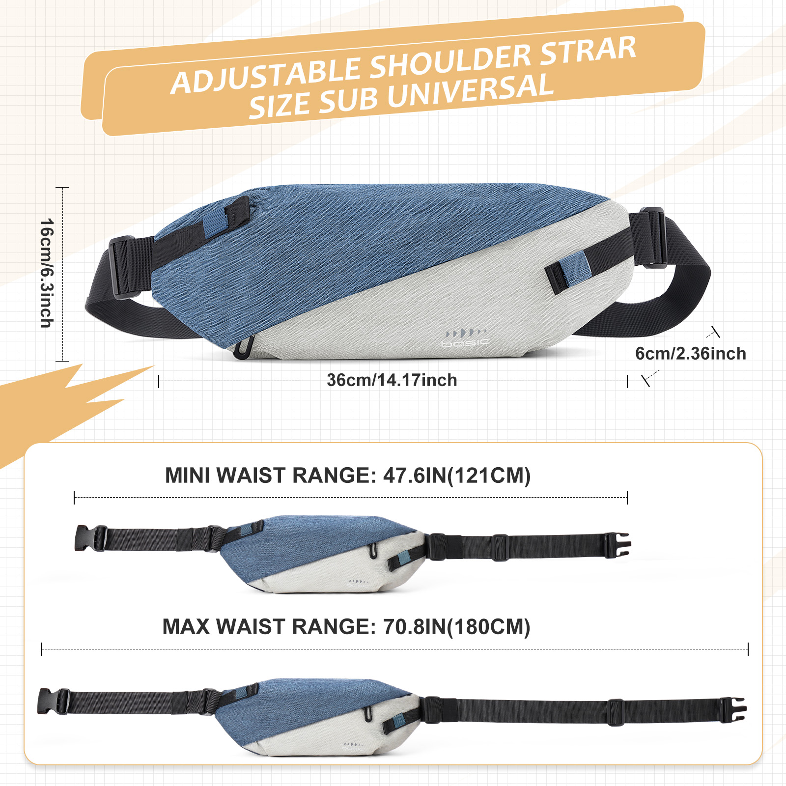 Fashionable Trendy Crossbody B - Running Gear Belt avis et prix