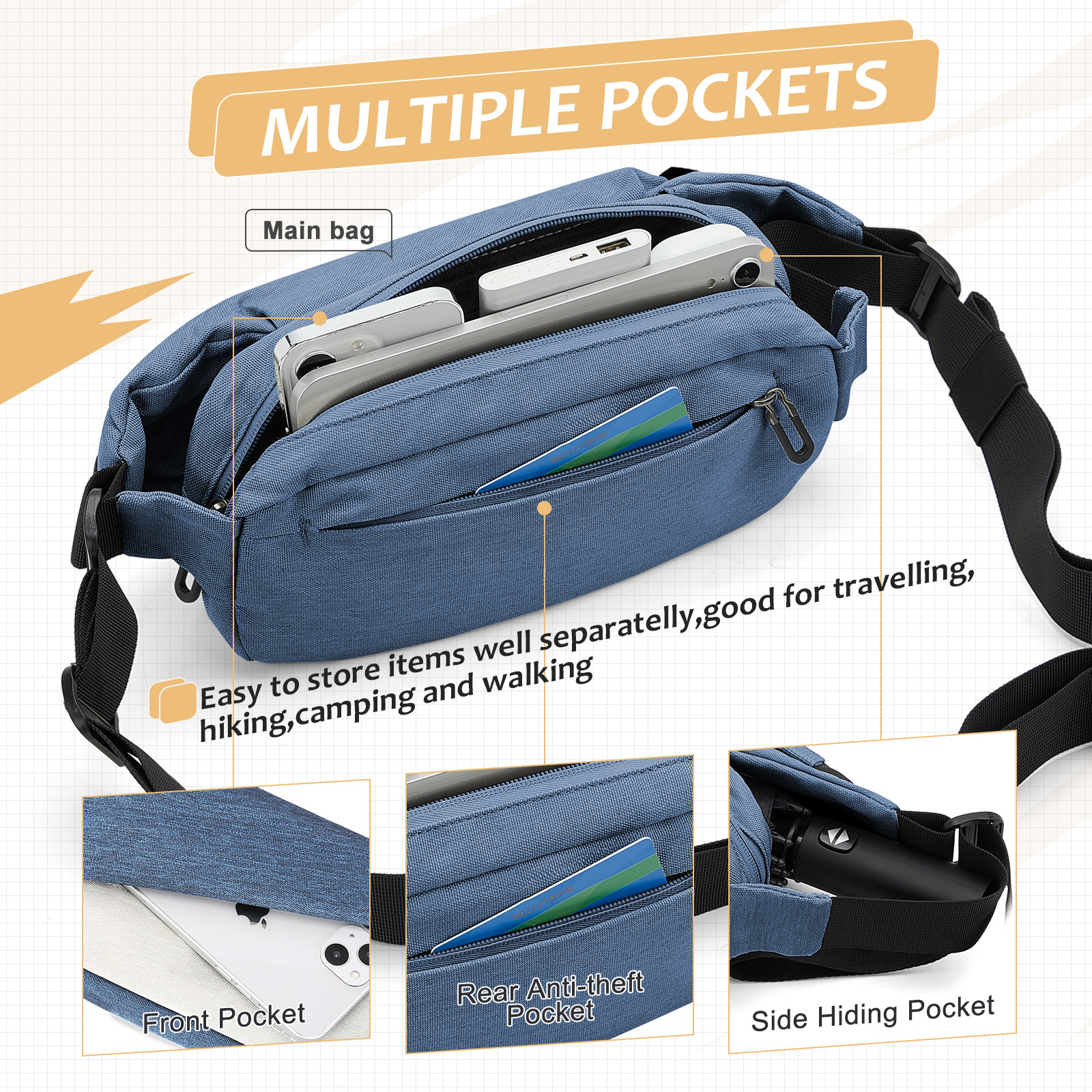 Fashionable Trendy Crossbody B - Running Gear Belt avis et prix
