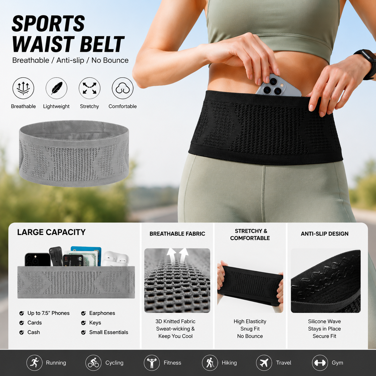 Invisible Anti-Theft Running W - Running Gear Essential avis et prix