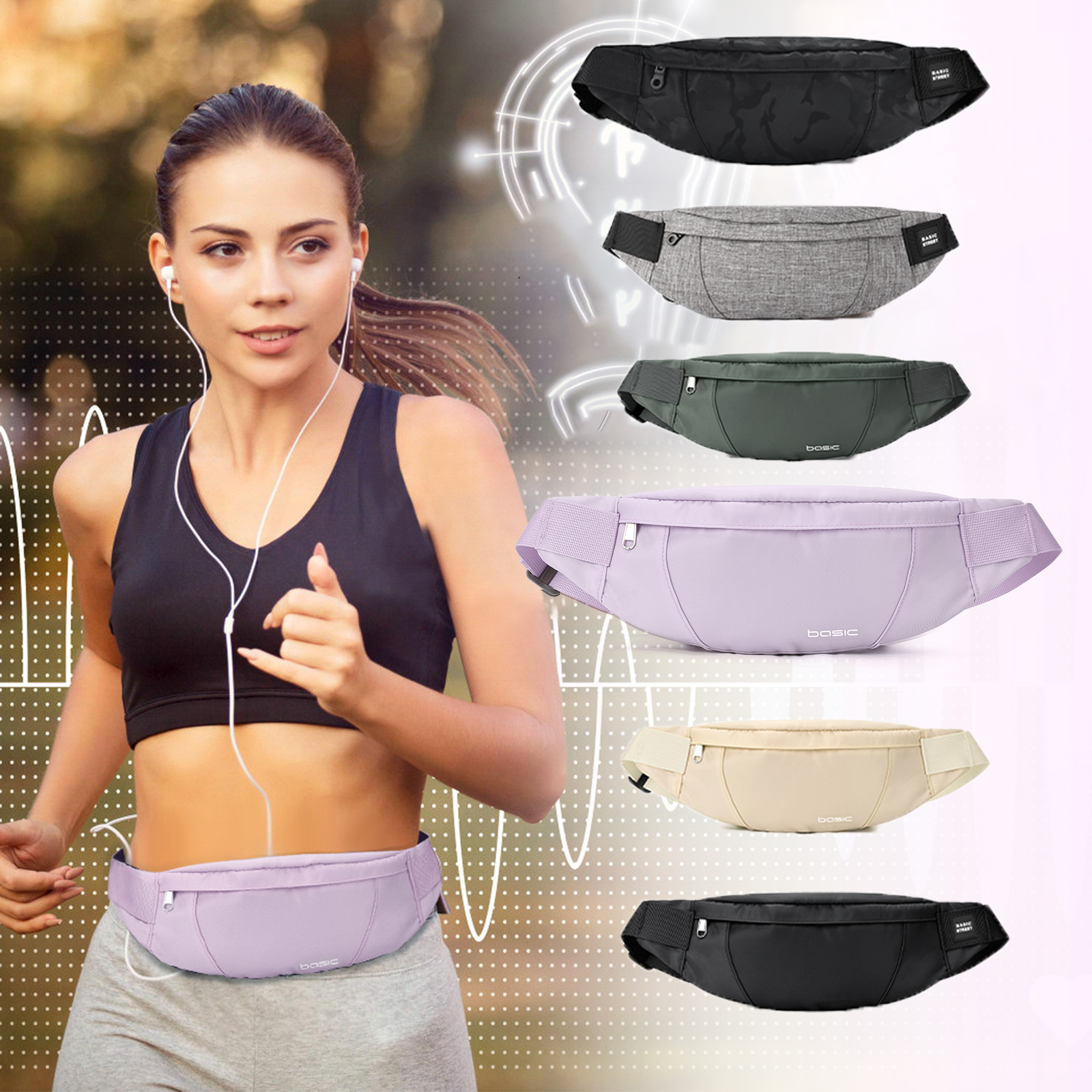 Fashion Running Waist Bag Wate - Running Gear Belt avis et prix