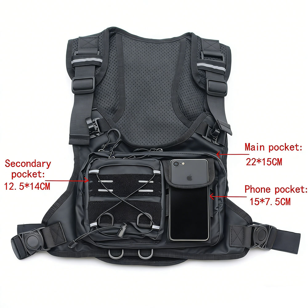 Tactical Vest Chest Bag with 2 - Running Gear Bag For Men avis et prix