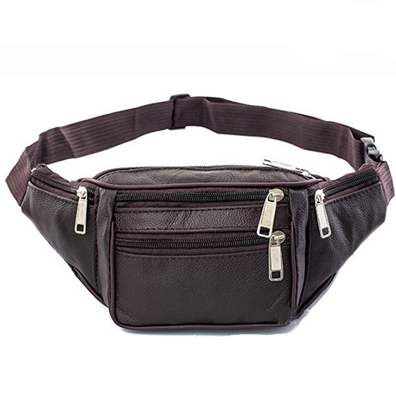 Leather Men Waist Chest Bag Th - Running Gear Belt avis et prix