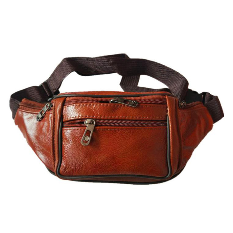 Leather Men Waist Chest Bag Th - Running Gear Belt avis et prix